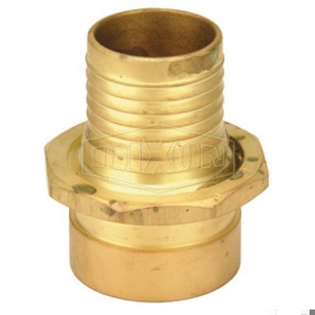 Dixon Holedall Scovill Style Permanent Coupling, 1-1/2 in Nominal, Grooved End Style, Brass, Domestic G5232